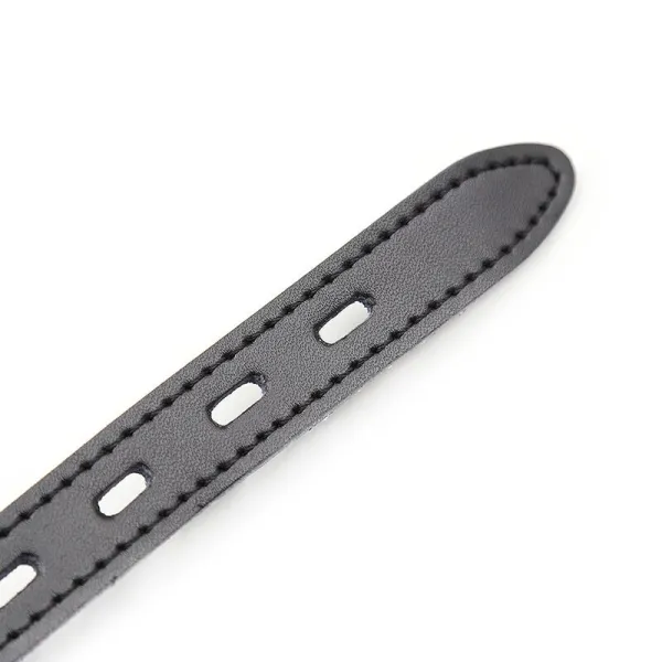 Silikon-Ballgag mit Ledergürtel (VORHÄNGESCHLOSS Inklusive) von Ohmama Fetish | Fesselliebe.de