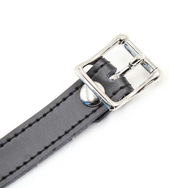 Silikon-Ballgag mit Ledergürtel (VORHÄNGESCHLOSS Inklusive) von Ohmama Fetish | Fesselliebe.de