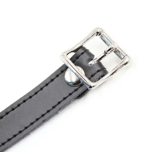 Silikon-Ballgag mit Ledergürtel (VORHÄNGESCHLOSS Inklusive) von Ohmama Fetish