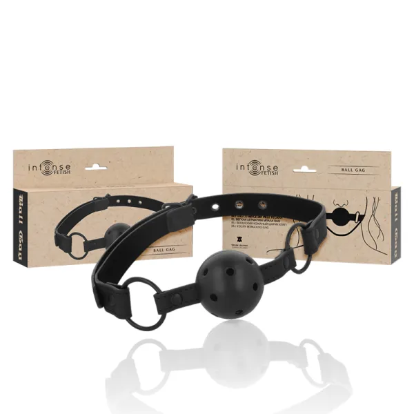 Fetish Ballknebel aus Veganem Leder von Intense Fetish | Fesselliebe.de