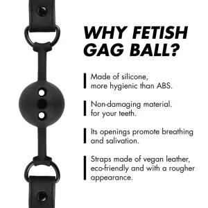 Atmungsaktiver Ballknopf aus Silikon von Fetish Submissive Bondage