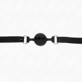 Vollsilikon-Klappen 55 X 2 cm mit 4 cm Kugel Grösse S Schwarz Verstellbar 35-51 cm von Kink Collar & Gag