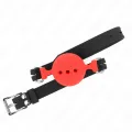 Vollsilikon-Klappen 55 X 2 cm mit 5 cm Kugel Grösse L Rot Verstellbar 35-51 cm von Kink Collar & Gag
