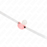 Rosa Schnullerform-Spitze 5,5 X 4 cm Verstellbar 43-60 cm von Kink Collar & Gag | Fesselliebe.de