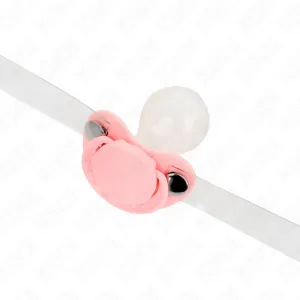 Rosa Schnullerform-Spitze 5,5 X 4 cm Verstellbar 43-60 cm von Kink Collar & Gag