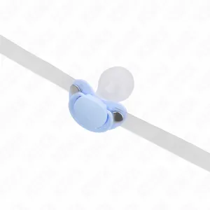 Hellblauer Schnullerform-Sprudel 5,5 X 4 cm Verstellbar 43-60 cm von Kink Collar & Gag