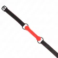 Knochengag mit Kunstlederband Rot Verstellbar 41-57 cm von Kink Collar & Gag