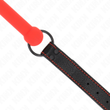 Knochengag mit Kunstlederband Rot Verstellbar 41-57 cm von Kink Collar & Gag | Fesselliebe.de