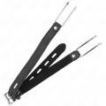 Metallhakenknebel 11,5 cm mit Kunstlederband Verstellbar 39-58 cm X 2 cm von Kink Collar & Gag