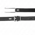 Metallhakenknebel 11,5 cm mit Kunstlederband Verstellbar 39-58 cm X 2 cm von Kink Collar & Gag