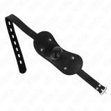 Ball Gag Mundmaske mit Schloss Verstellbar 42-60 cm von Kink Collar & Gag | Fesselliebe.de