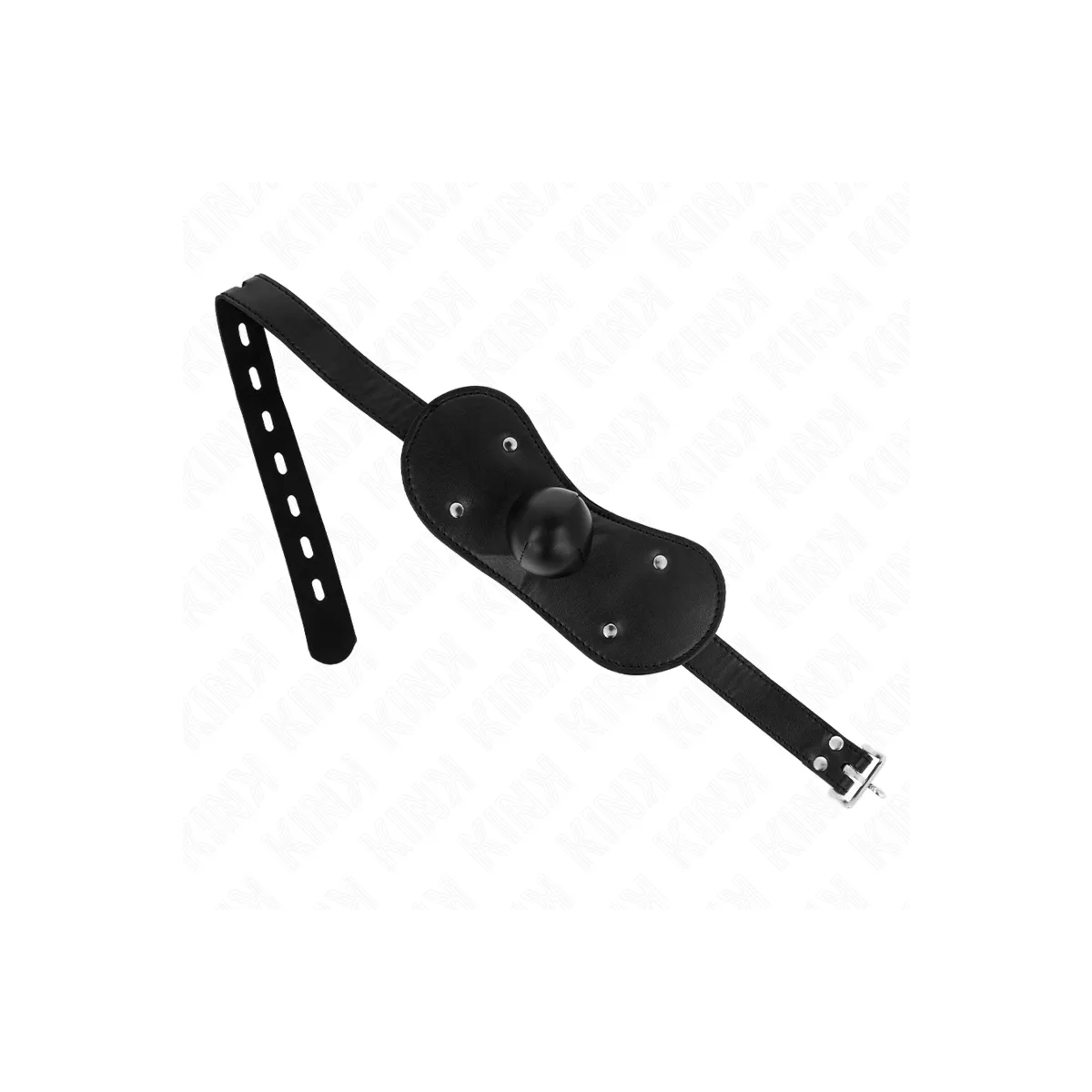 Ball Gag Mundmaske mit Schloss Verstellbar 42-60 cm von Kink Collar & Gag | Fesselliebe.de