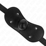 Ball Gag Mundmaske mit Schloss Verstellbar 42-60 cm von Kink Collar & Gag | Fesselliebe.de