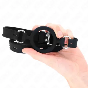 Silikon O-Ring 5 cm Knebel 56 cm von Kink Collar & Gag