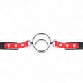 Knebel mit Mehreren O-Ringen 4 / 4,8 cm Rot 38 X 56 cm von Kink Collar & Gag