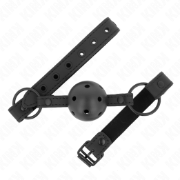 Neoprenball 4,5 cm Knebel 63,5 X 2 cm Verstellbar 41 X 59 cm von Kink Collar & Gag | Fesselliebe.de