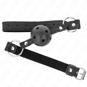 Hohlharter Schwarzer Ball 4,5 cm Gag Modell 1 63,5 X 2 cm von Kink Collar & Gag