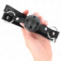 Hohlharter Schwarzer Ball 4,5 cm Gag Modell 1 63,5 X 2 cm von Kink Collar & Gag