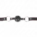 Hohlharter Schwarzer Ballknebel Modell 2 65 X 2,5 cm von Kink Collar & Gag