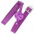 Lila Atmungsaktiver Ball 4,5 cm Mag 65 X 2,5 cm von Kink Collar & Gag