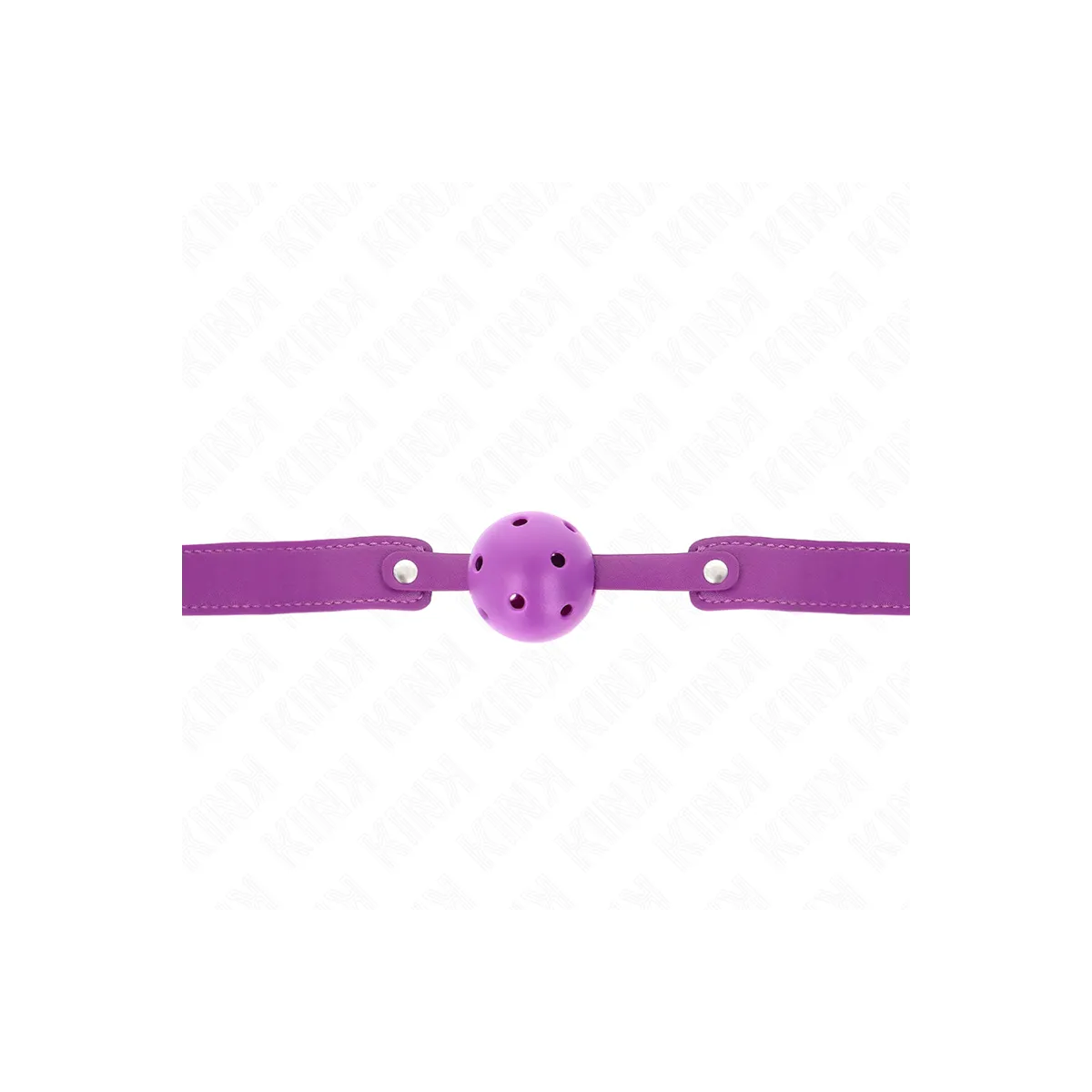 Lila Atmungsaktiver Ball 4,5 cm Mag 65 X 2,5 cm von Kink Collar & Gag | Fesselliebe.de