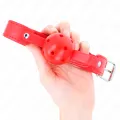 Roter Atmungsaktiver Ball 4,5 cm Knebel 65 X 2,5 cm von Kink Collar & Gag