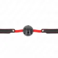 Hohlharter Mund 4,5 cm Knebel mit Elastischem Gürtel 56 X 1,5 cm von Kink Collar & Gag