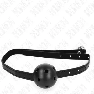 Simplicity Schwarzer Atmungsaktiver Ball 4,5 cm Gag 62 X 1,5 cm von Kink Collar & Gag