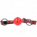 Rautenmuster-Ball 4,5 cm Gag Modell 1 64,5 cm Verstellbar 42-60 cm von Kink Collar & Gag