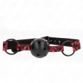 Rautenmuster-Ball 4,5 cm Gag Modell 2 64,5 cm Verstellbar 42-60 cm von Kink Collar & Gag