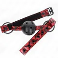 Rautenmuster-Ball 4,5 cm Gag Modell 2 64,5 cm Verstellbar 42-60 cm von Kink Collar & Gag