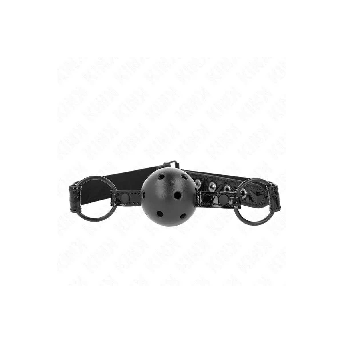 Rautenmuster-Ball 4,5 cm Gag Modell 3 64,5 cm Verstellbar 42-60 cm von Kink Collar & Gag | Fesselliebe.de
