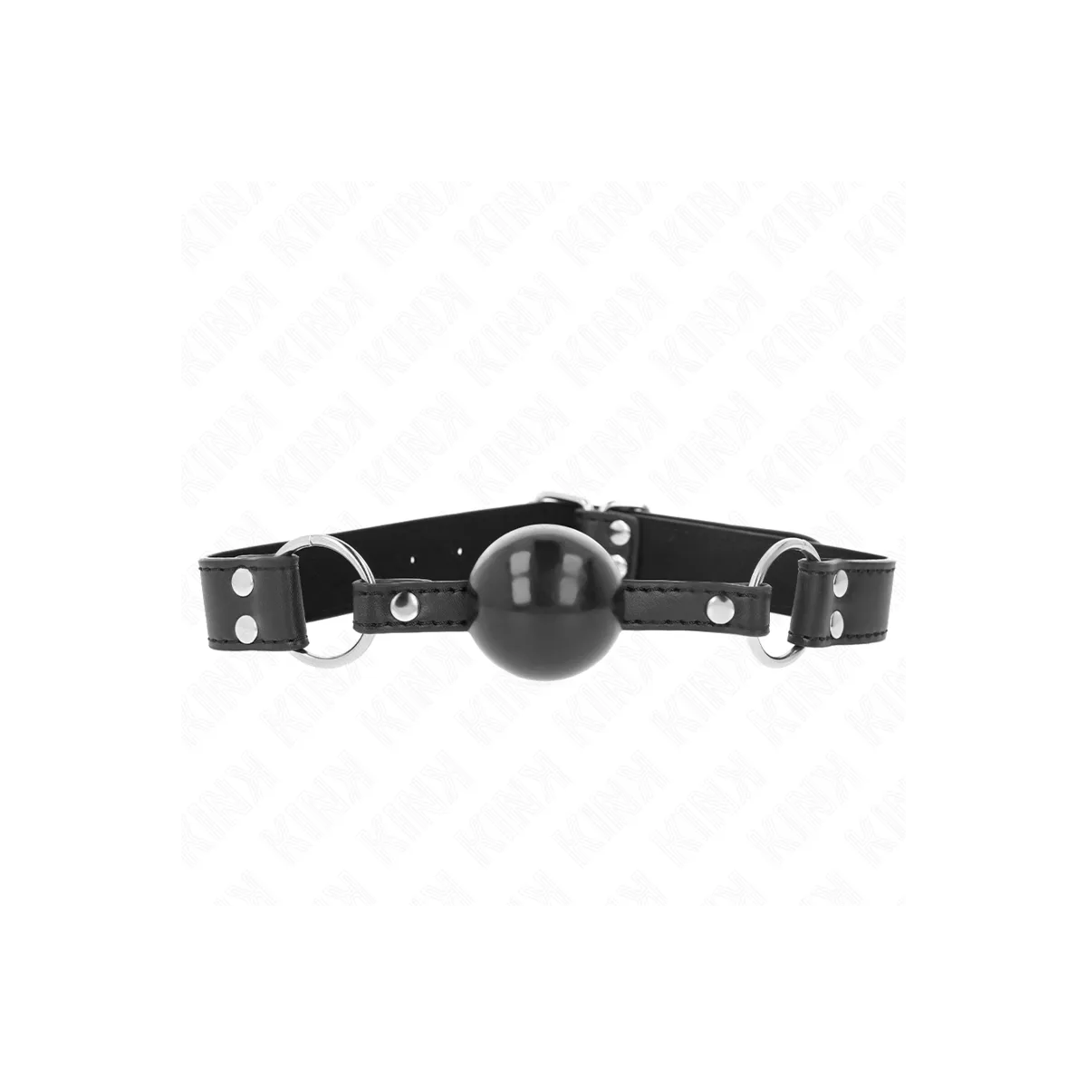 Weicher und Fester Kugelkopf 4 cm mit Kunstlederband 62 X 2,5 cm Verstellbar 42-58 cm von Kink Collar & Gag | Fesselliebe.de