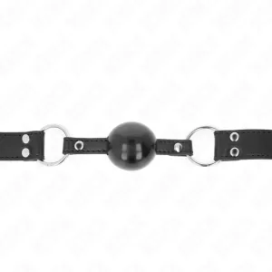 Weicher und Fester Kugelkopf 4 cm mit Kunstlederband 62 X 2,5 cm Verstellbar 42-58 cm von Kink Collar & Gag