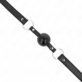 Tpe Ball 4 cm Knebel mit Schwarzem Schloss 60 X 2 cm von Kink Collar & Gag