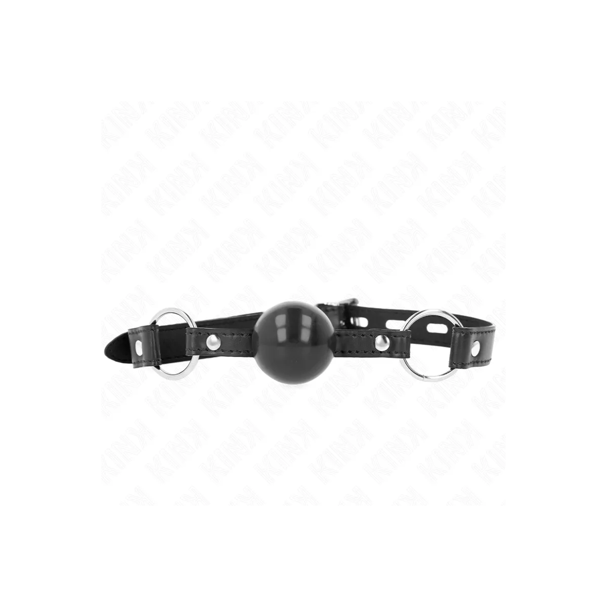 Schwarzer Tpe-Ball 4 cm Knebel 60 X 2 cm von Kink Collar & Gag | Fesselliebe.de
