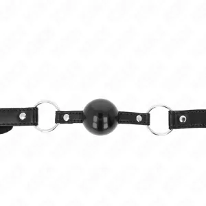 Schwarzer Tpe-Ball 4 cm Knebel 60 X 2 cm von Kink Collar & Gag