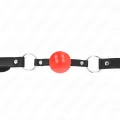 Roter Tpe-Ball 4 cm Knebel 60 X 2 cm von Kink Collar & Gag