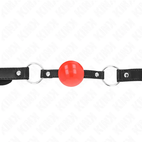 Roter Tpe-Ball 4 cm Knebel 60 X 2 cm von Kink Collar & Gag | Fesselliebe.de