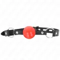 Roter Tpe-Ball 4 cm Knebel 60 X 2 cm von Kink Collar & Gag