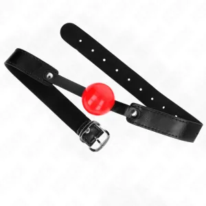 Soft Tpe Ball 4 cm Gag Modell 1 66 X 2,5 cm Verstellbar 41-61 cm von Kink Collar & Gag
