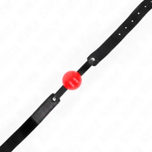Soft Tpe Ball 4 cm Gag Modell 1 66 X 2,5 cm Verstellbar 41-61 cm von Kink Collar & Gag