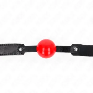 Soft Tpe Ball 4 cm Gag Modell 1 66 X 2,5 cm Verstellbar 41-61 cm von Kink Collar & Gag