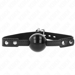 Soft Tpe Ball 4 cm Gag Modell 3 60 X 2 cm Verstellbar 37-52 cm von Kink Collar & Gag | Fesselliebe.de