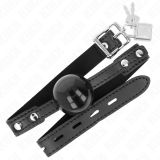 Soft Tpe Ball 4 cm Gag Modell 3 60 X 2 cm Verstellbar 37-52 cm von Kink Collar & Gag | Fesselliebe.de