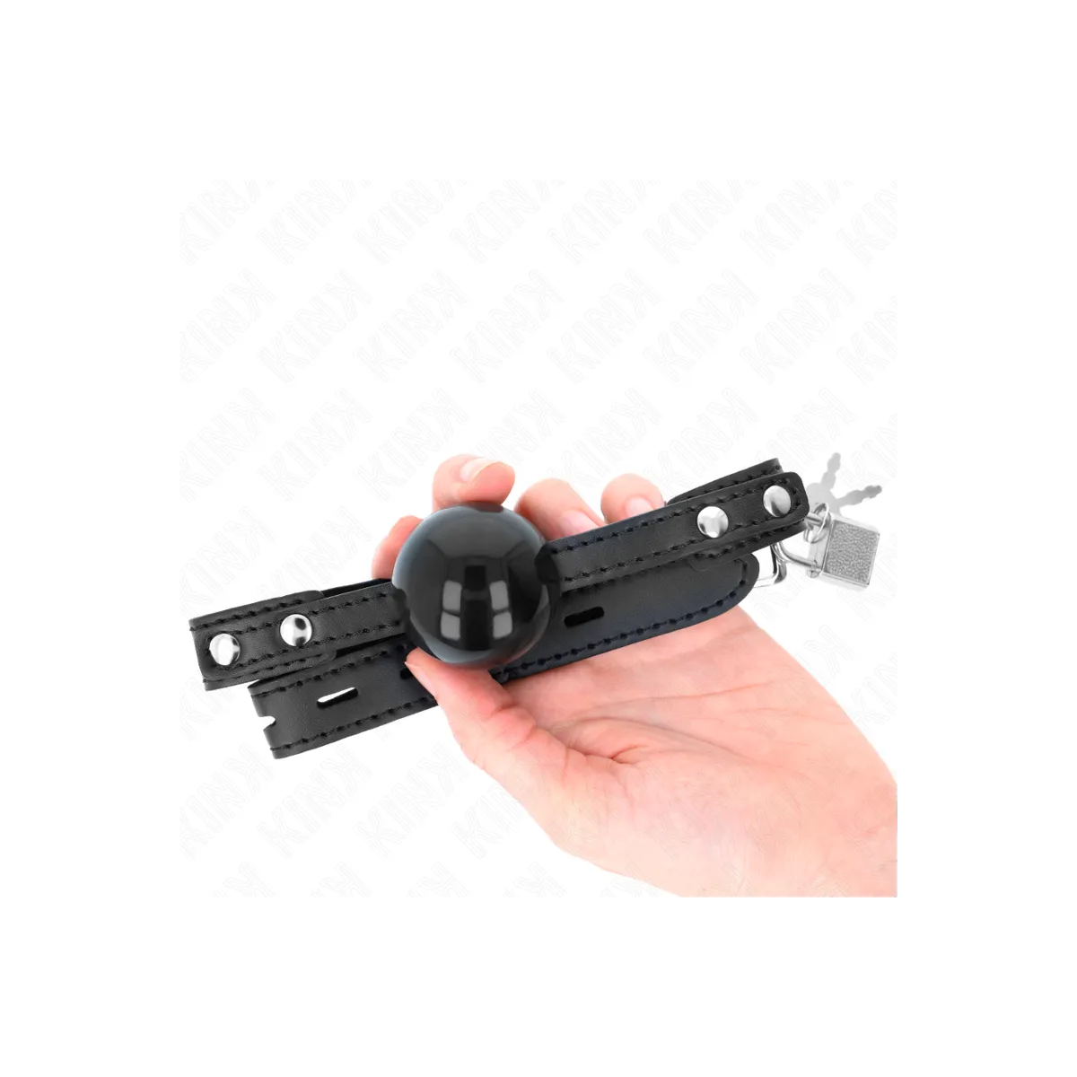 Soft Tpe Ball 4 cm Gag Modell 3 60 X 2 cm Verstellbar 37-52 cm von Kink Collar & Gag | Fesselliebe.de