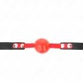 Soft Tpe Ball 4 cm Gag Modell 4 60 X 2 cm Verstellbar 37-52 cm von Kink Collar & Gag