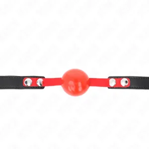 Soft Tpe Ball 4 cm Gag Modell 4 60 X 2 cm Verstellbar 37-52 cm von Kink Collar & Gag