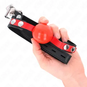 Soft Tpe Ball 4 cm Gag Modell 4 60 X 2 cm Verstellbar 37-52 cm von Kink Collar & Gag