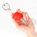 Roter Transparenter Pvc-Ball 4 cm Knebel Verstellbar von Kink Collar & Gag